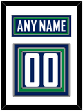 Vancouver Nameplate & Number (Back) - Home Blue - Triple Mat 1