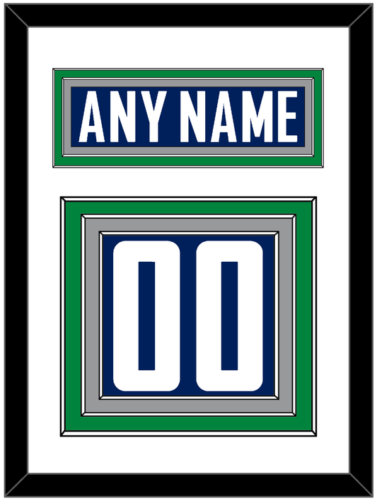 Vancouver Nameplate & Number (Back) - Home Blue - Premier Tier 2