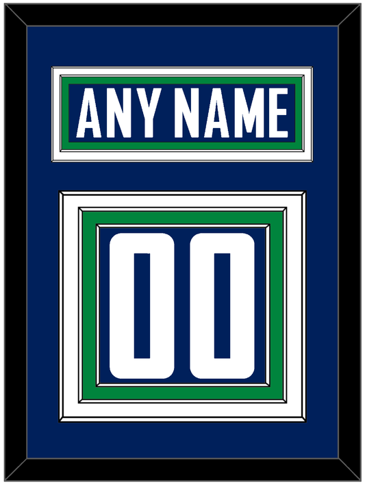 Vancouver Nameplate & Number (Back) - Home Blue - Premier Tier 3
