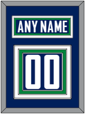 Vancouver Nameplate & Number (Back) - Home Blue - Triple Mat 3