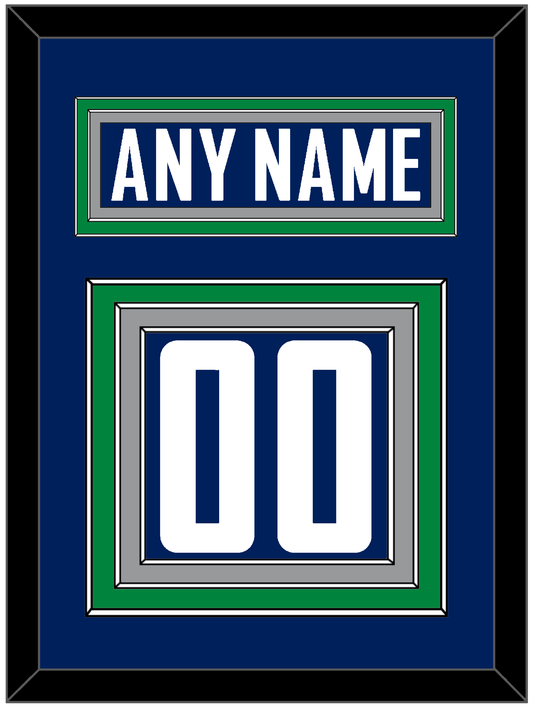 Vancouver Nameplate & Number (Back) - Home Blue - Premier Tier 4