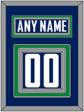 Vancouver Nameplate & Number (Back) - Home Blue - Triple Mat 4