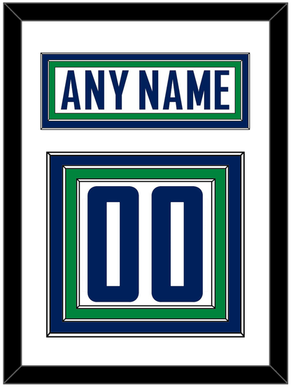 Vancouver Nameplate & Number (Back) - Road White - Premier Tier 1