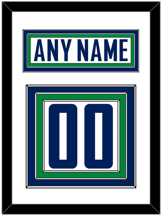 Vancouver Nameplate & Number (Back) - Road White - Premier Tier 1