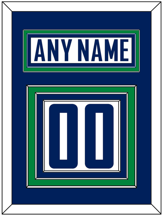 Vancouver Nameplate & Number (Back) - Road White - Premier Tier 2