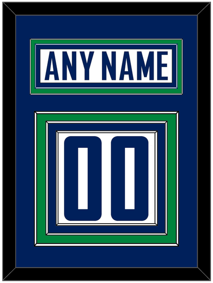 Vancouver Nameplate & Number (Back) - Road White - Premier Tier 2