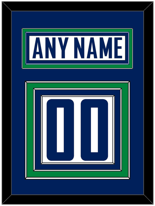 Vancouver Nameplate & Number (Back) - Road White - Premier Tier 2