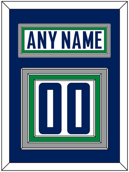 Vancouver Nameplate & Number (Back) - Road White - Premier Tier 3