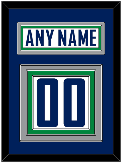 Vancouver Nameplate & Number (Back) - Road White - Premier Tier 3