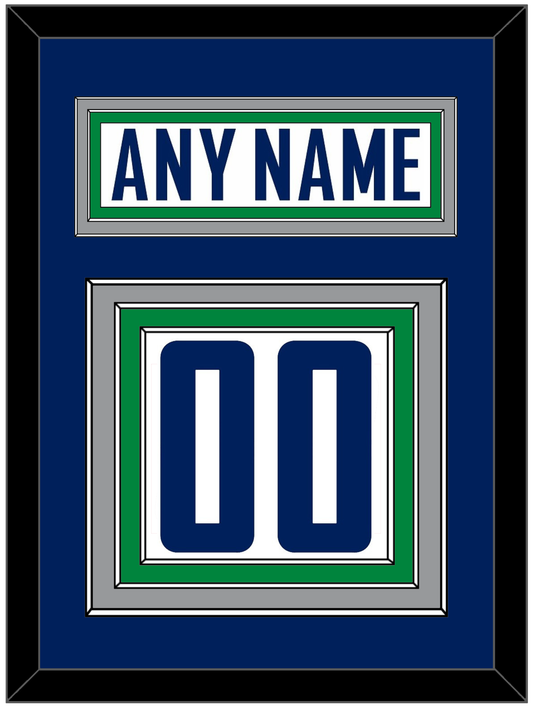Vancouver Nameplate & Number (Back) - Road White - Premier Tier 3