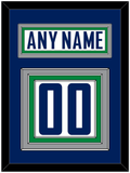 Vancouver Nameplate & Number (Back) - Road White - Triple Mat 3