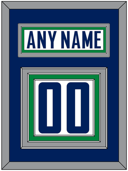 Vancouver Nameplate & Number (Back) - Road White - Premier Tier 3