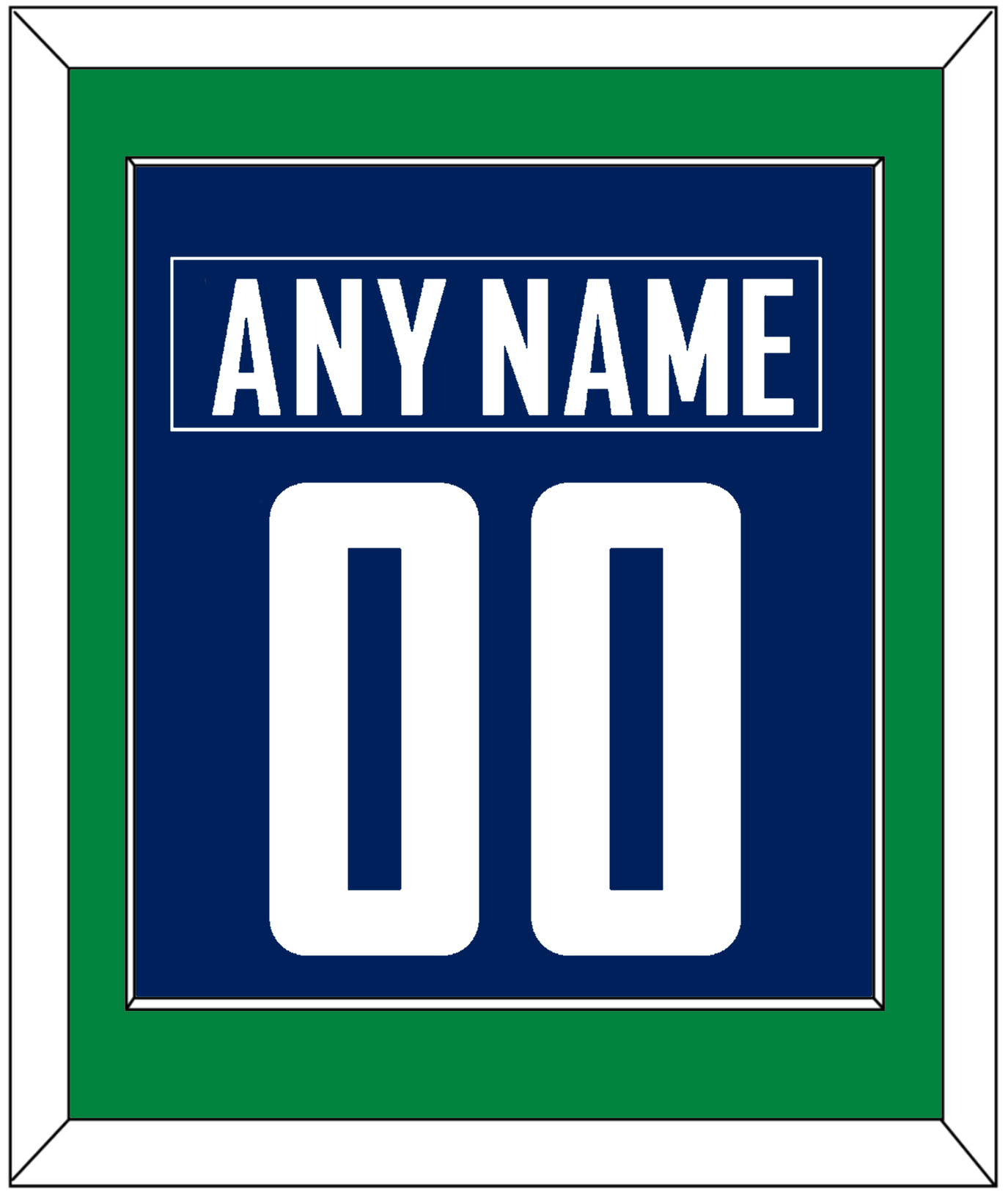 Vancouver Nameplate & Number (Back) Combined - Home Blue - Essential Tier 2