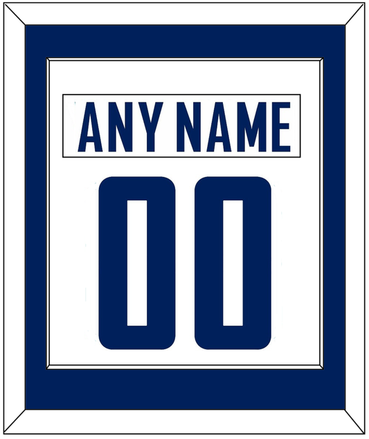 Vancouver Nameplate & Number (Back) Combined - Road White - Essential Tier 1
