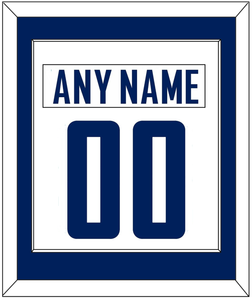 Vancouver Nameplate & Number (Back) Combined - Road White - Single Mat 1