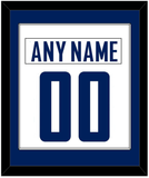 Vancouver Nameplate & Number (Back) Combined - Road White - Single Mat 1