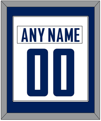 Vancouver Nameplate & Number (Back) Combined - Road White - Essential Tier 1