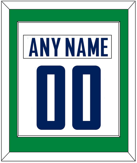 Vancouver Nameplate & Number (Back) Combined - Road White - Essential Tier 2