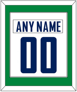 Vancouver Nameplate & Number (Back) Combined - Road White - Single Mat 2