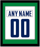 Vancouver Nameplate & Number (Back) Combined - Road White - Single Mat 2