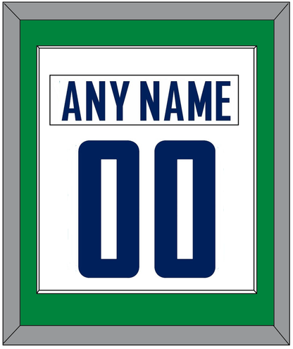 Vancouver Nameplate & Number (Back) Combined - Road White - Essential Tier 2