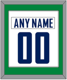 Vancouver Nameplate & Number (Back) Combined - Road White - Single Mat 2