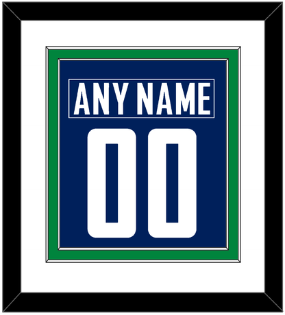 Vancouver Nameplate & Number (Back) Combined - Home Blue - Signature Tier 1