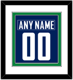 Vancouver Nameplate & Number (Back) Combined - Home Blue - Double Mat 1