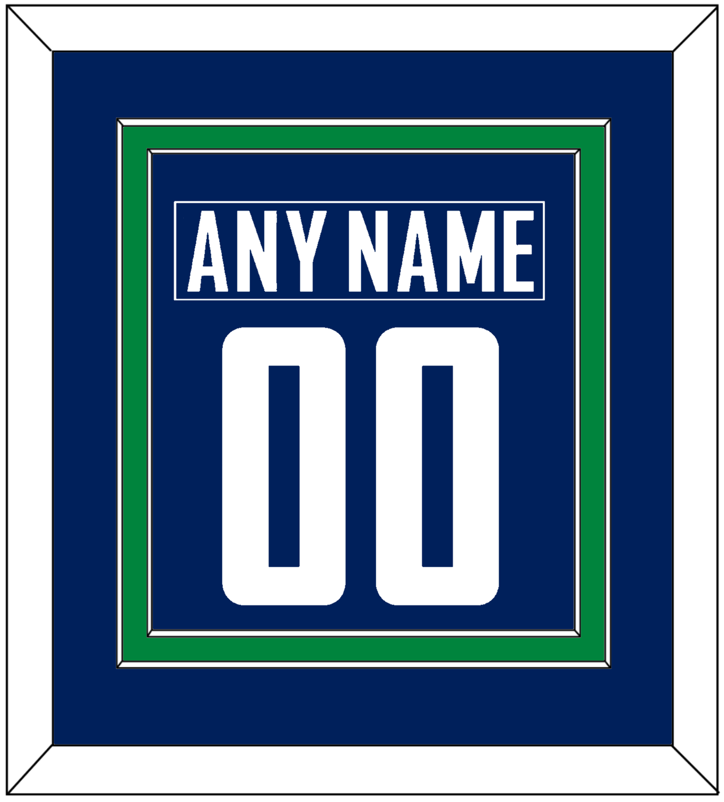 Vancouver Nameplate & Number (Back) Combined - Home Blue - Signature Tier 2