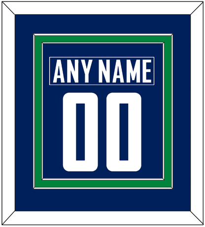 Vancouver Nameplate & Number (Back) Combined - Home Blue - Signature Tier 2