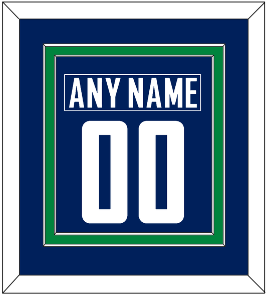 Vancouver Nameplate & Number (Back) Combined - Home Blue - Signature Tier 2