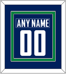 Vancouver Nameplate & Number (Back) Combined - Home Blue - Double Mat 2