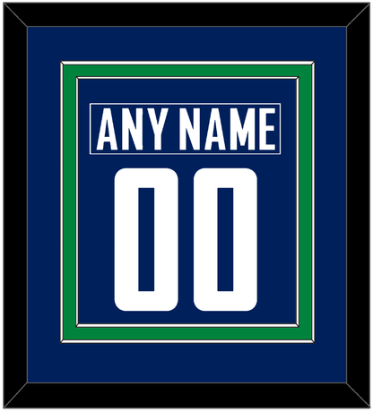 Vancouver Nameplate & Number (Back) Combined - Home Blue - Signature Tier 2