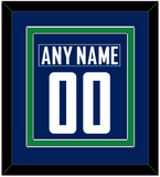 Vancouver Nameplate & Number (Back) Combined - Home Blue - Double Mat 2