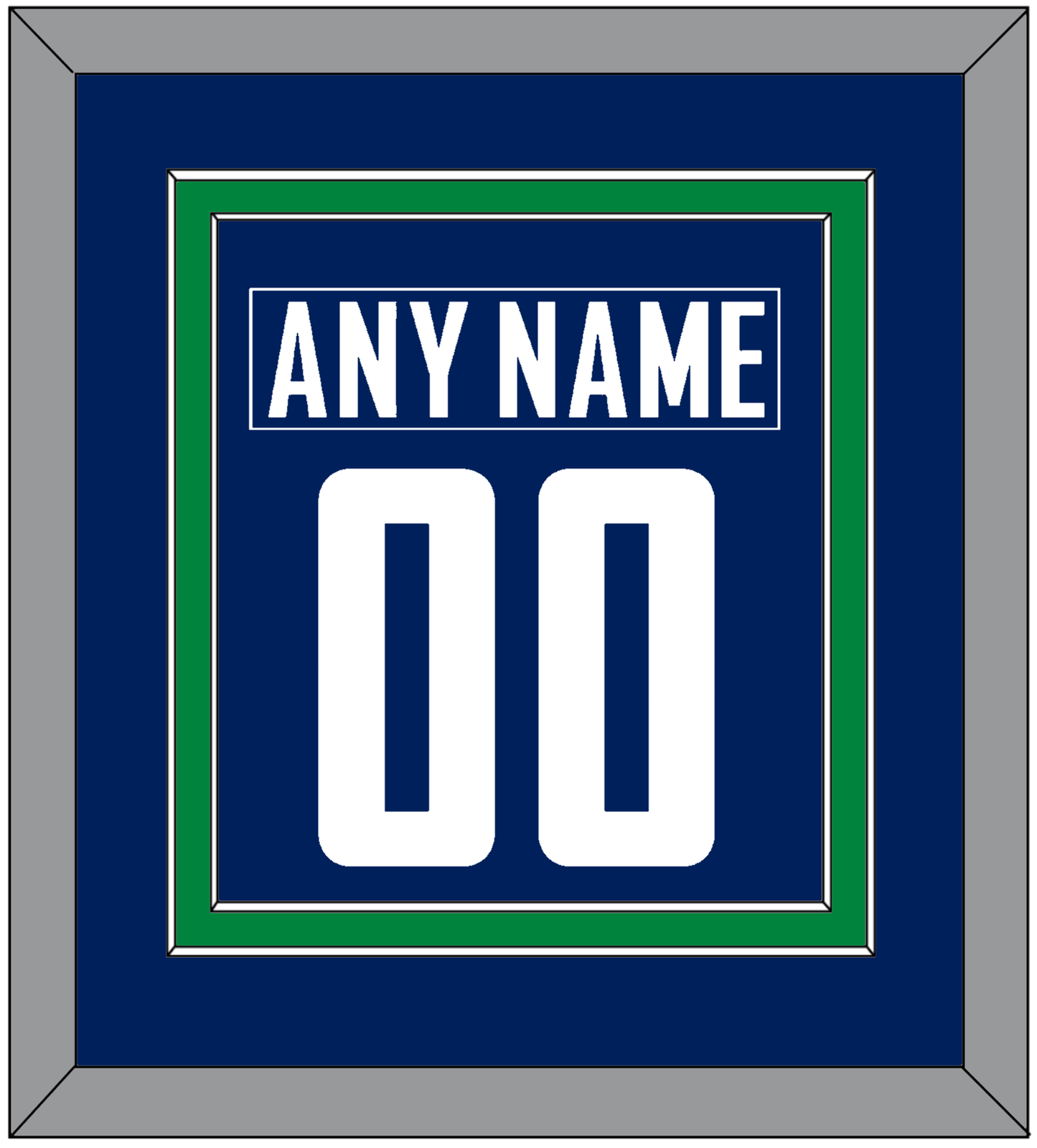Vancouver Nameplate & Number (Back) Combined - Home Blue - Signature Tier 2