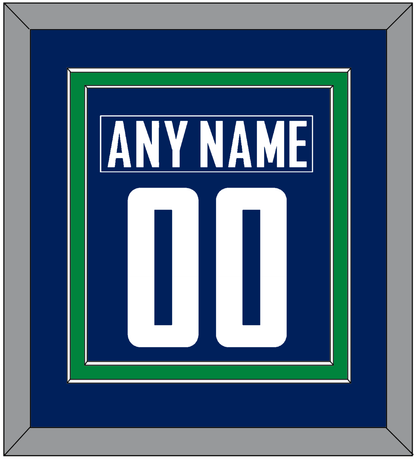 Vancouver Nameplate & Number (Back) Combined - Home Blue - Signature Tier 2