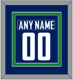 Vancouver Nameplate & Number (Back) Combined - Home Blue - Double Mat 2