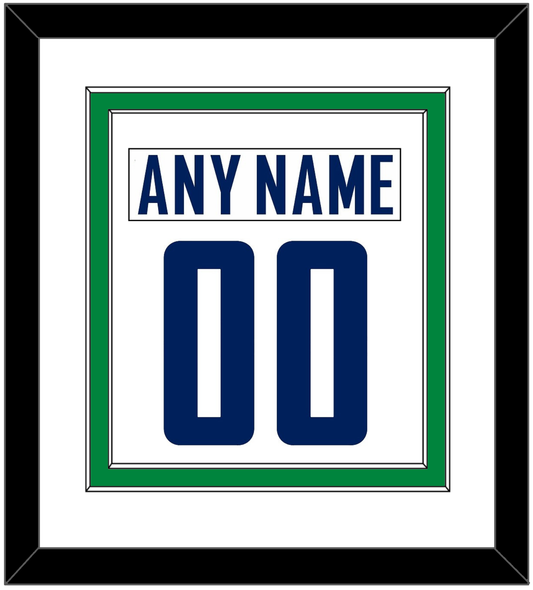 Vancouver Nameplate & Number (Back) Combined - Road White - Signature Tier 1