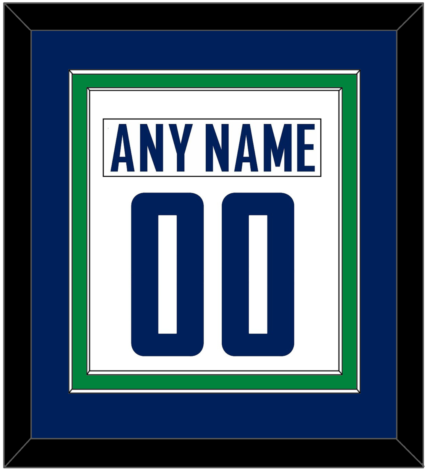 Vancouver Nameplate & Number (Back) Combined - Road White - Signature Tier 2