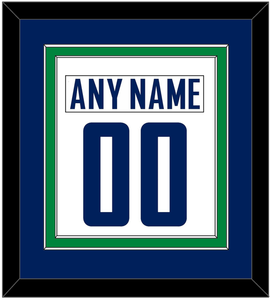 Vancouver Nameplate & Number (Back) Combined - Road White - Signature Tier 2