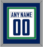 Vancouver Nameplate & Number (Back) Combined - Road White - Double Mat 2