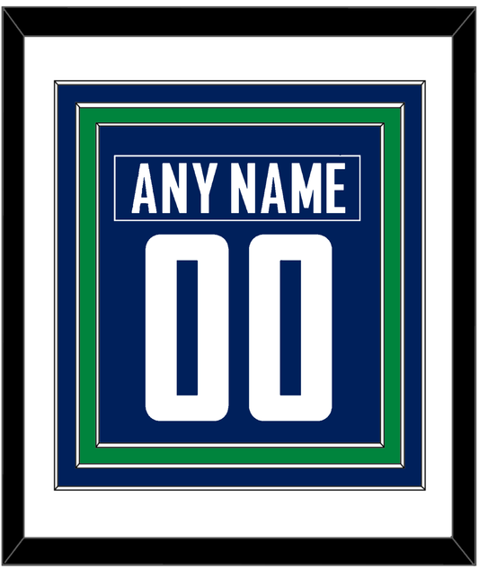 Vancouver Nameplate & Number (Back) Combined - Home Blue - Premier Tier 1