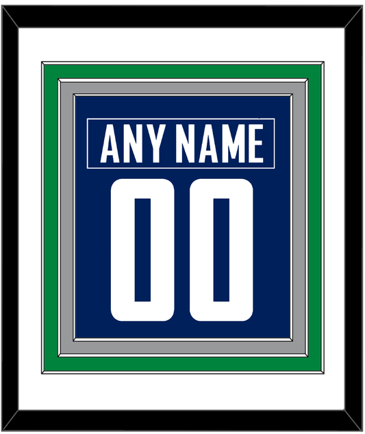 Vancouver Nameplate & Number (Back) Combined - Home Blue - Premier Tier 2