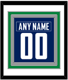 Vancouver Nameplate & Number (Back) Combined - Home Blue - Triple Mat 2