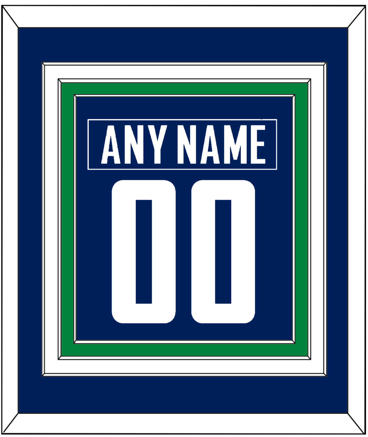 Vancouver Nameplate & Number (Back) Combined - Home Blue - Premier Tier 3