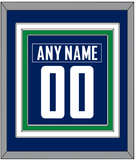 Vancouver Nameplate & Number (Back) Combined - Home Blue - Triple Mat 3