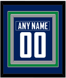 Vancouver Nameplate & Number (Back) Combined - Home Blue - Triple Mat 4