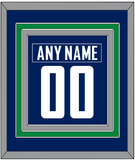 Vancouver Nameplate & Number (Back) Combined - Home Blue - Triple Mat 4