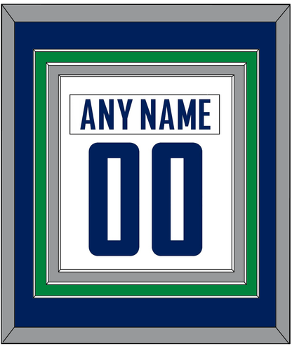Vancouver Nameplate & Number (Back) Combined - Road White - Premier Tier 3
