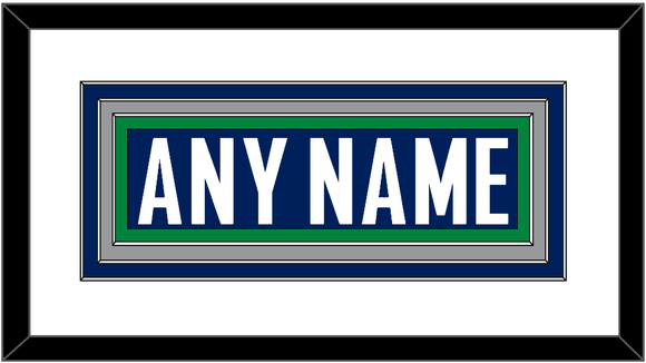 Vancouver Nameplate - Home Blue - Triple Mat 1